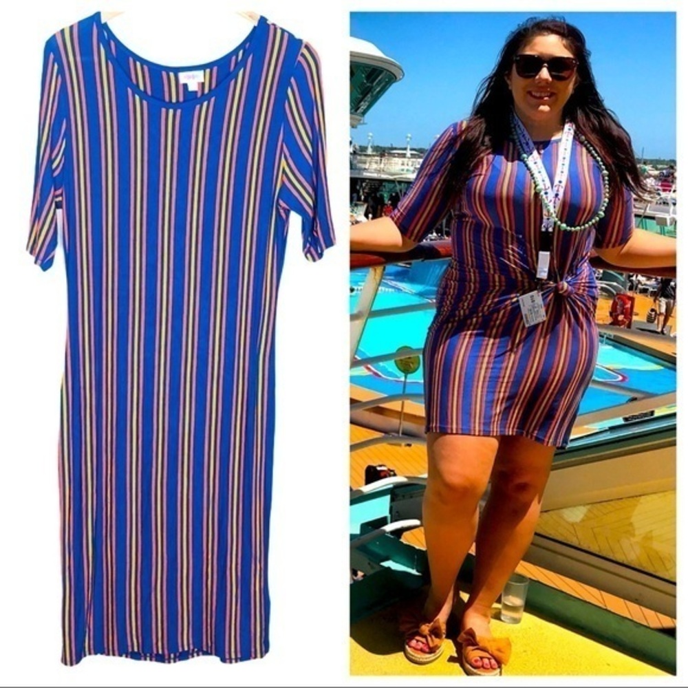 LuLaRoe Striped Julia Dress